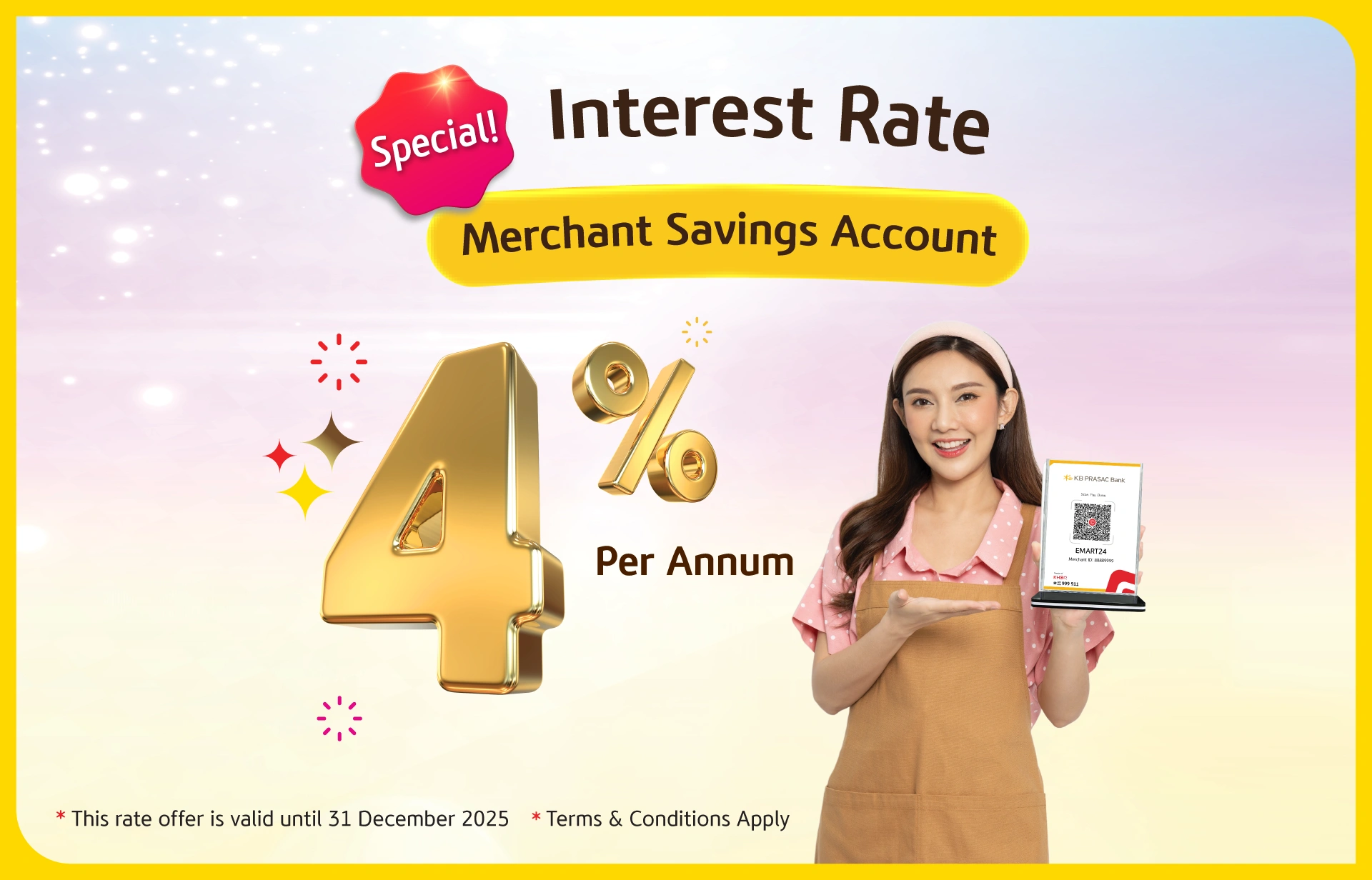 Merchant Savings Account Promotion