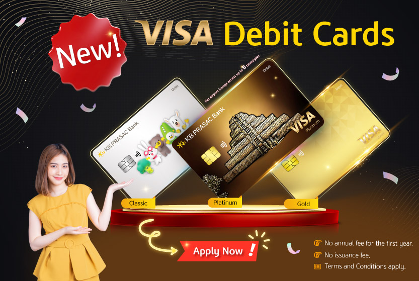 KB PRASAC Bank Unveils VISA Debit Cards