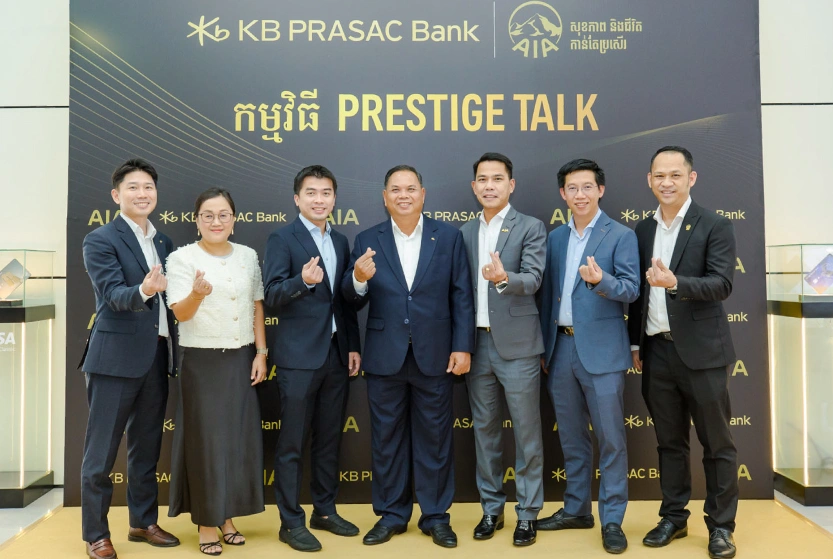 KB PRASAC Bank and AIA Cambodia Continue Prestige Talk with Topic on Stress Management and Mental Resilience