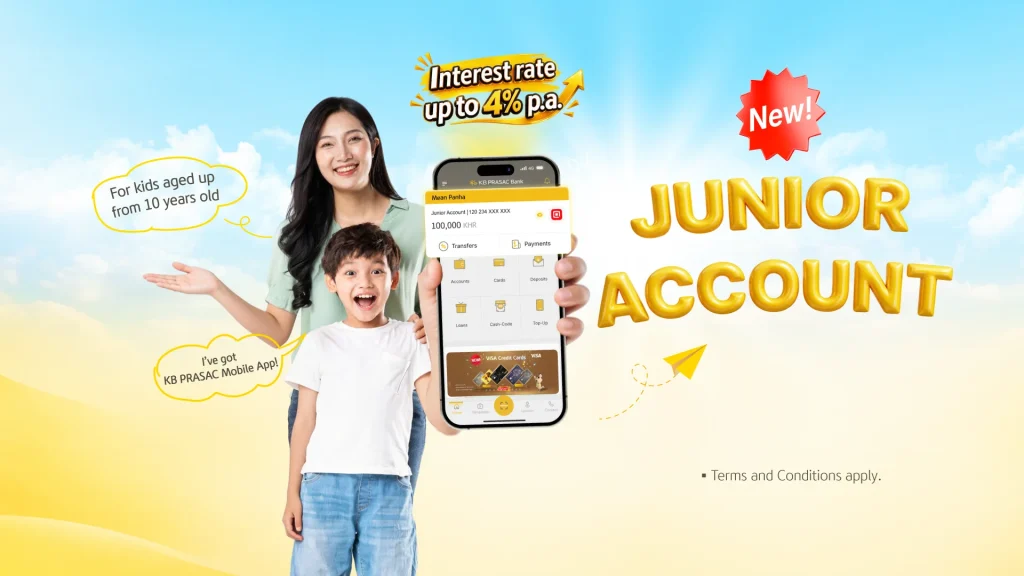 KB PRASAC Bank Launches Junior Account for Young Savers